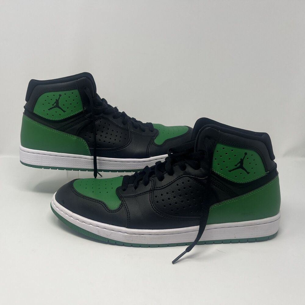 Nike Air Jordan Access High Black Green Men's Size 11.5 Shoes AR3762-013